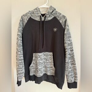 Ariat Black and Gray Men's Hoodie